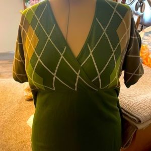 Lane Bryant Fall Argyle Sweater Size  22/24W NWT Women’s Plus•